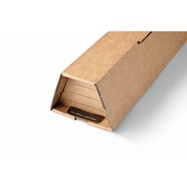 ColomPac Versandverpackung Trapez A1 mit Haftklebeverschluss, Versandhülse, 610x105/55x75mm (A1), Braun, 20 Stück pro Packung, 2 Packungen Artikelbild