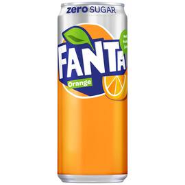 Fanta Dricka ZERO Orange Burk 33cl produktfoto