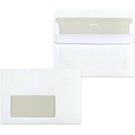 Lyreco Briefumschlag, Fenster links, selbstklebend, C6, 162x114mm, 75g/m², weiß, 1000 Stück Artikelbild