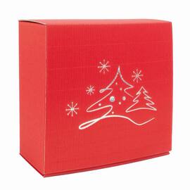 EURO®PACK Geschenkbox Navidad, Amsterdam Allround M, 250x240x120mm, rot, 1 Stück Artikelbild