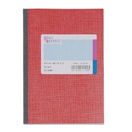 K&E Geschäftsbuch kariert, Glanzkarton, A6, 96 Blatt, rot, 1 Stück Artikelbild