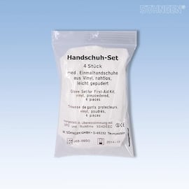 Söhngen Handschuh-Set mit 4 Stück, Vinyl, groß, für Verbandskasten, 1 Packung Artikelbild