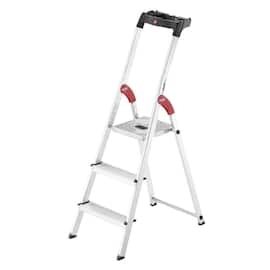 Hailo Stufenstehleiter StandardLine L60, Alu-Sicherheits-Stehleiter, 3 Stufen, 1 Stück Artikelbild