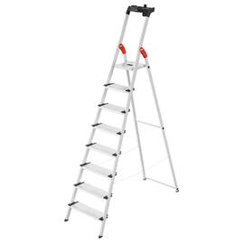 Hailo Stufenstehleiter ComfortLine L80, Alu-Sicherheits-Stehleiter, 8 Stufen, 1 Stück Artikelbild