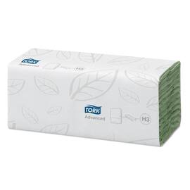 Tork Advanced Handtücher C-Falz, H3, Lagenfalz, 2-lagig, Grün, 41,4x25 cm, 20x96 Tücher, 1.920 Tücher Artikelbild