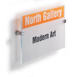 Durable Türschild, CRYSTAL SIGN, für Innenbereich, Schild, 210 x 297 mm, transparent Artikelbild