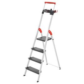 Hailo Stufenstehleiter TopLine L100, Alu-Sicherheits-Stehleiter, 4 Stufen, 1 Stück Artikelbild