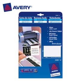 Avery Visitkort laser 270g 85x54mm produktfoto