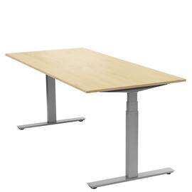 LANAB DESIGN Skrivbord Ergofunk T 1200x800 Bok/Silver produktfoto