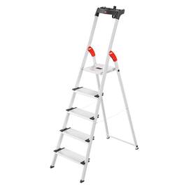 Hailo Stufenstehleiter ComfortLine L80, Alu-Sicherheits-Stehleiter, 5 Stufen, 1 Stück Artikelbild