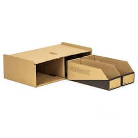 Pressel Kleinteile-Magazin Braun/Schwarz, 40 x Boxen 100mm + 10 x Korpus, 1 Set (vorher Art.Nr. 9240) Artikelbild