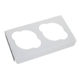 2er Cupcake-Einlage für Kuchenbox, 180x100x20mm, weiß, 100 Stück pro Packung Artikelbild
