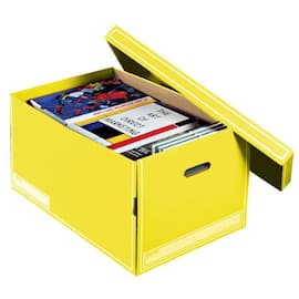 Pressel Jumbo-Box, Lagerkiste, Aufbewahrungskarton, Gelb, 600x370x320mm, 10 Stück Artikelbild