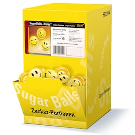 HELLMA Sugar Balls Happy, Zuckersticks, Zucker, 400 Portionen im Spenderkarton, 1 Packung Artikelbild