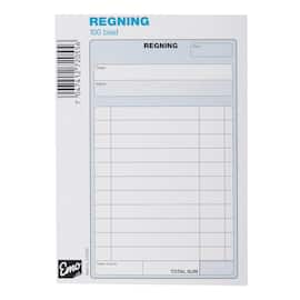 Regningsblokk EMO A6 100 blad produktbilde