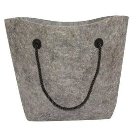 Filztragetasche Malmö, Geschenktasche, Trapezform, 470x330x80mm, dunkelgrau, 10 Stück Artikelbild