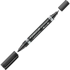 STAEDTLER Lumocolor Lumocolor Duo Permanentmarker, 0,6/1,5mm, schwarz Artikelbild