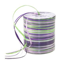 Raphia Multicolour Bast, violett-grün, 50 lfm, 10 Rollen Artikelbild