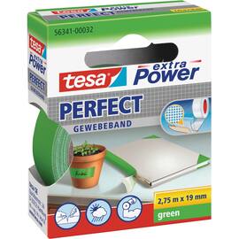 tesa® Klebeband, Gewebe-Kraftband, Duct-Tape, Gaffa-Band, grün, 19mm x 2,75m, 1 Stück Artikelbild