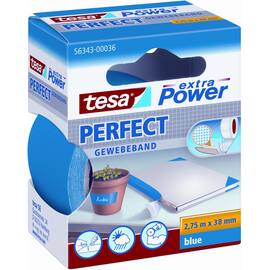 tesa® Klebeband, Gewebeband, Ducttape, blau, 38mm x 2,75m, 1 Stück Artikelbild