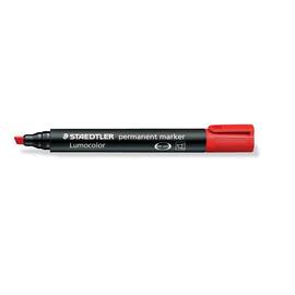 STAEDTLER Lumocolor Lumocolor Permanent-Marker, Keilspitze, Rot Artikelbild