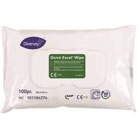 Diversey Desinfektionstuch Oxivir Excel Wipe, Desinfektionstücher, getränkt, 200x270mm, 100 Stück pro Packung Artikelbild