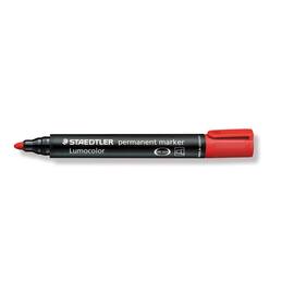 STAEDTLER Lumocolor Permanentmarker 2mm Rundspitze, rot, 10 Stück Artikelbild