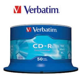 Verbatim CD-R 700 MB, 52X spindel produktfoto