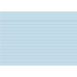 Exacompta Karteikarte, liniert, A6, Karton, 205 g/m², blau, 100 Stück Artikelbild