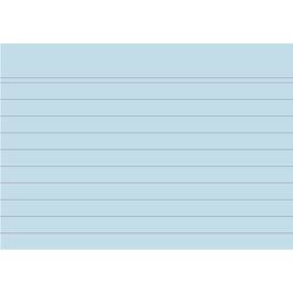 Exacompta Karteikarte, liniert, A7, Karton, 205 g/m², blau, 100 Stück Artikelbild
