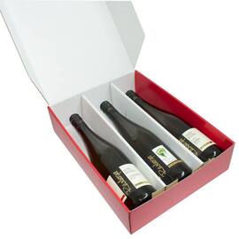 Einlage für Flaschenkarton Amsterdam 3er und Santorin 3er, Trennstege, weiß/natur, 25 Stück Artikelbild