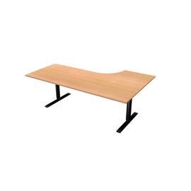LANAB DESIGN Skrivbord El Vänster 200x120cm bokfanér/svart produktfoto