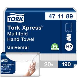 Tork Handduk TORK Universal H2 Xpress Multifold 2-lags produktfoto