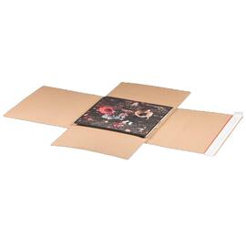 Smartbox Pro Twist-Verpackung für LP's, Drehfix-Verpackung, 330x330x75mm, braun, 20 Stück Artikelbild