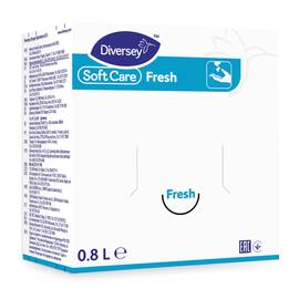 Softcare Seifenschaum, Seife, Fresh H1, Nachfüllung, flüssig, Patrone mit Spenderpumpe, blau, 800 ml, 1 Stück Artikelbild