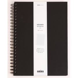 Spiralbok GRIEG A4 100g 160s ruter sort produktbilde