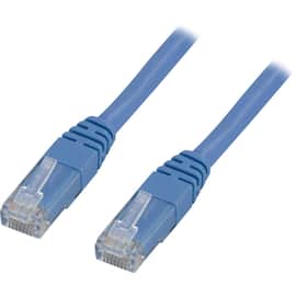 Kabel DELTACO nettverk Cat6 10m blå produktbilde