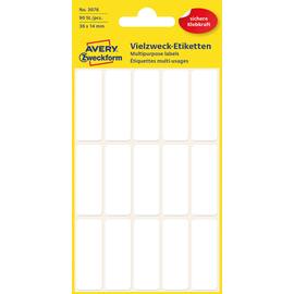 Etikett AVERY manuell 14x38mm hvit (90) produktbilde