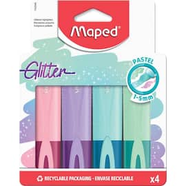Highlighter MAPED glitter pastell (4) produktbilde
