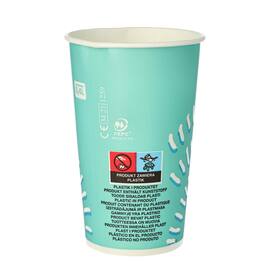 Drikkebeger papp 40cl turkis (50) produktbilde