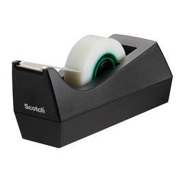 Scotch® Tischabroller A greener choice, Klebebandspender, für Rollen bis 19 mm x 33 m, schwarz, inkl. 3 Rollen Scotch® Magic™ A greener choice Artikelbild