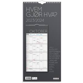 Veggkalender GRIEG Hvem gjør hva 23/24 produktbilde