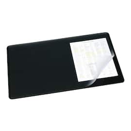 Durable Skrivbordsunderlägg, genomskinligt överdrag, 400 x 530 mm, svart produktfoto