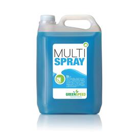GREENSPEED Fönsterputs, Multispray, citrus, blå vätska, 5l dunk produktfoto