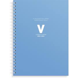 Lærerkalender A4 vg skole 23/24 blå produktbilde