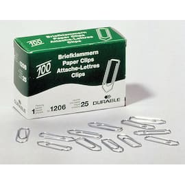 Durable Büroklammern Metall verzinkt, 26mm, 100 Stück/Packung Artikelbild