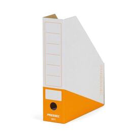 Pressel Magazine-Box, Weiß-Orange, 75 mm, A4, 20 Stück Artikelbild