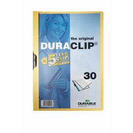 Durable Duraclip 30 Klemmmappe, Päsentationshefter, gelb, A4, 1 Stück Artikelbild