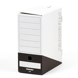 Pressel Ablagebox F150, Weiß-Schwarz, 150 mm, 20 Stück (vorher Art.Nr. 216100) Artikelbild