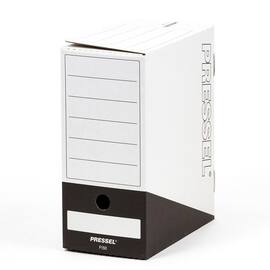 Pressel Ablagebox F150, Weiß-Schwarz, 150 mm, 20 Stück (vorher Art.Nr. 216100) Artikelbild